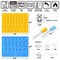 4 Pieces Gummy Bear Mold Candy Molds - Chocolate Molds Including Bears, Frogs, Lions, Monkeys, Penguins, Worms, Starfishs, Dolphins, Octopus, Sharks Sea Mold BPA Free Set of 4 Silicone Molds